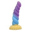 Power Monsters Unicorn – 22 cm Rippled Monster Silicone Dildo